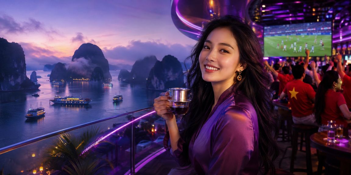 Người dùng thư giãn cùng trò chơi casino bên vịnh Hạ Long