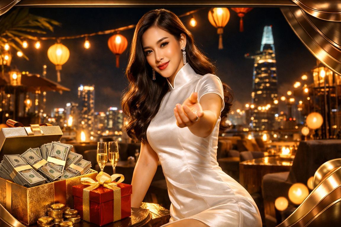 Phụ nữ Việt Nam mặc áo dài tham gia casino trực tuyến tại TP.HCM
